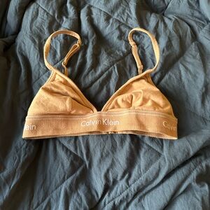 Calvin Klein Women's Cream/Tan Bralette